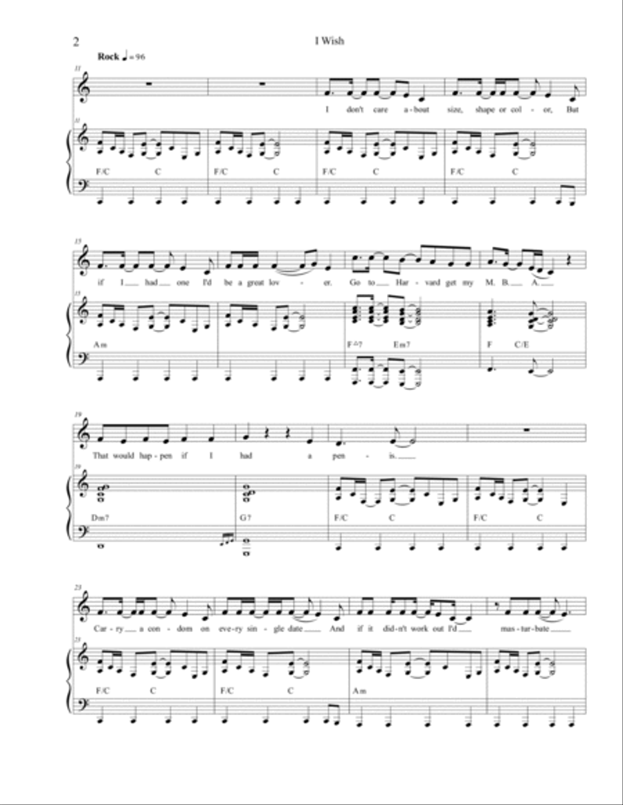 I Wish Voice scores gallery preview page 2