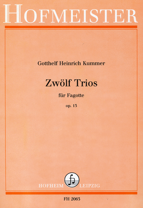 Book cover for 12 Trios, op. 13