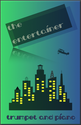 Book cover for The Entertainer by Scott Joplin, for Trumpet and Piano