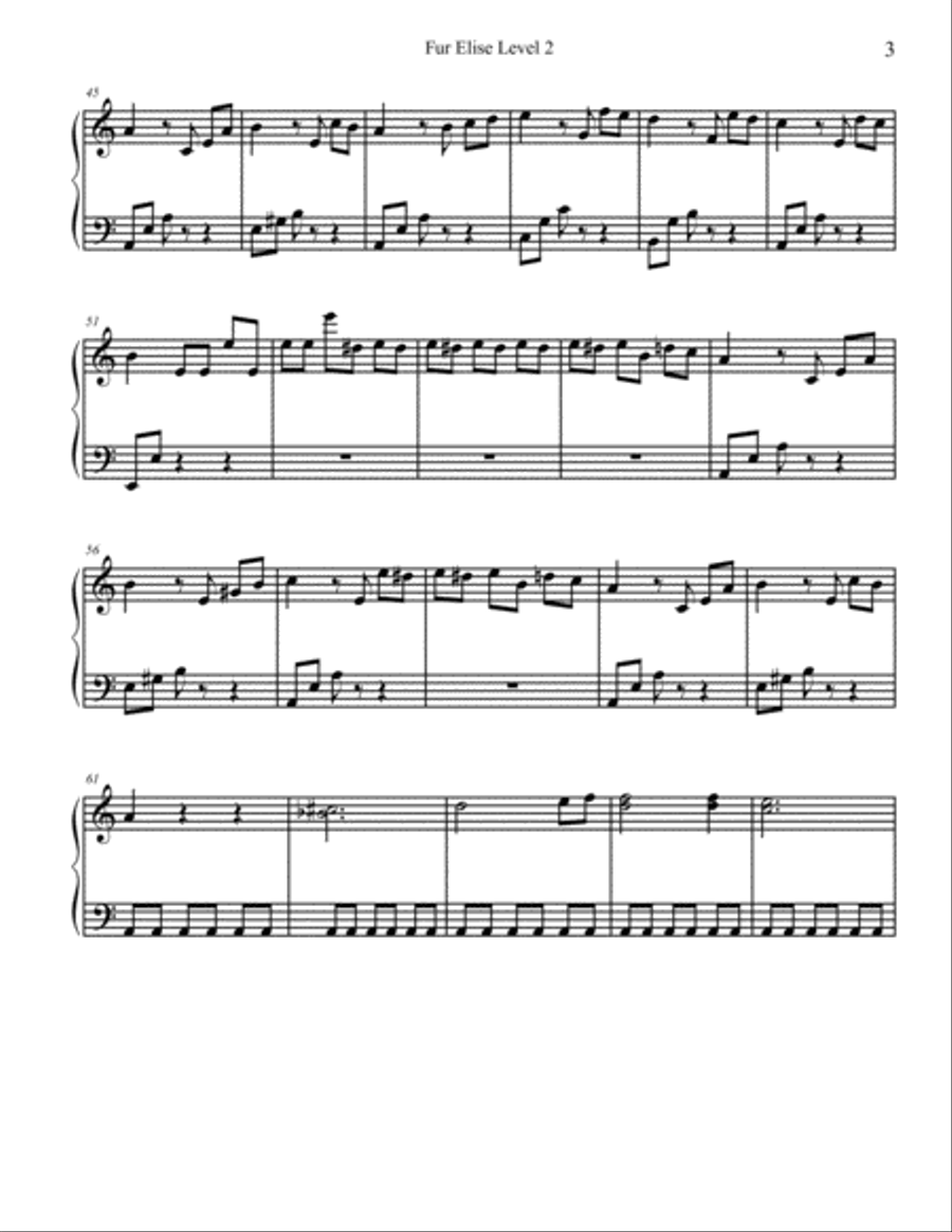Fur Elise Fur Elise School and Community scores gallery preview page 3