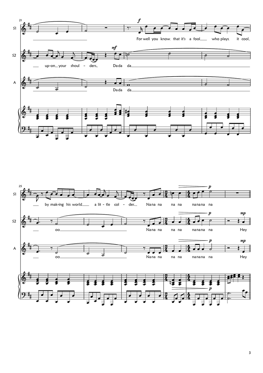 Hey Jude SSA scores gallery preview page 3