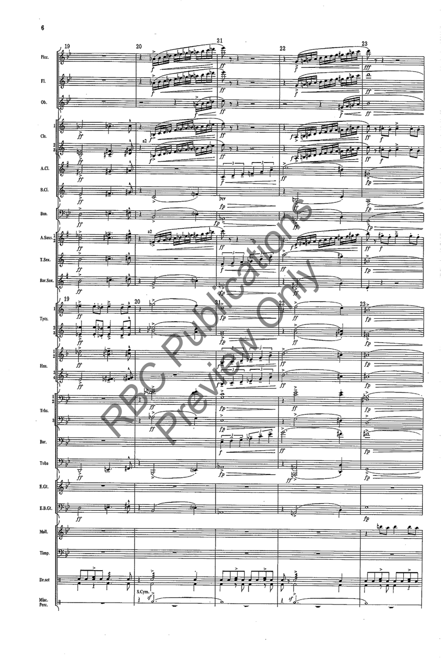 Magnum Blues Concert Band scores gallery preview page 7