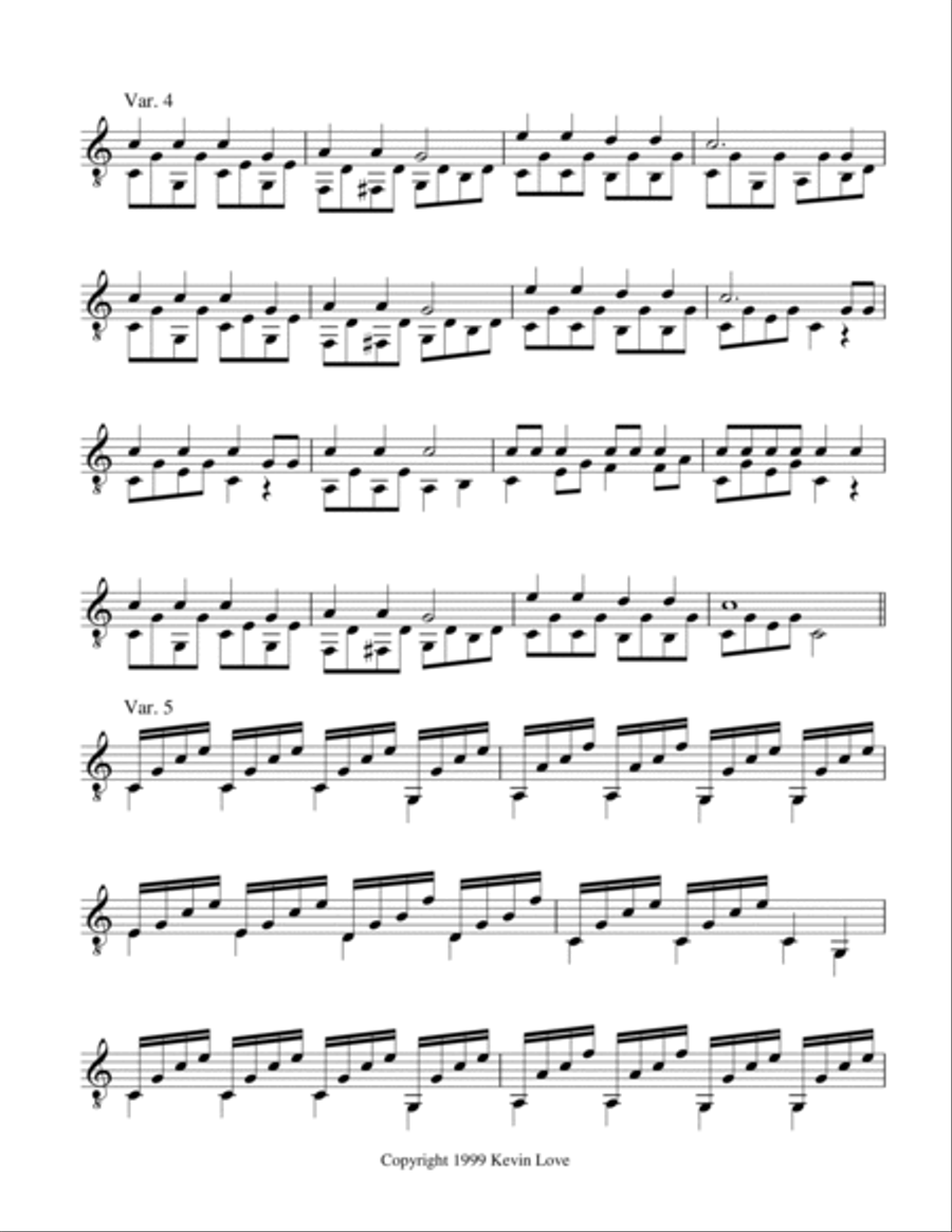 Old MacDonald - Progressive Variations for Guitar Acoustic Guitar scores gallery preview page 3