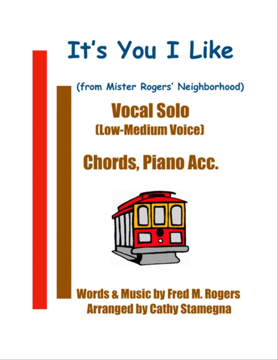 It's You I Like from MISTER ROGERS' NEIGHBORHOOD Medium Voice scores gallery preview page 1