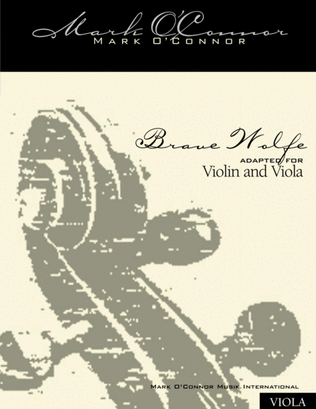 Book cover for Brave Wolfe (viola part – viola and violin)