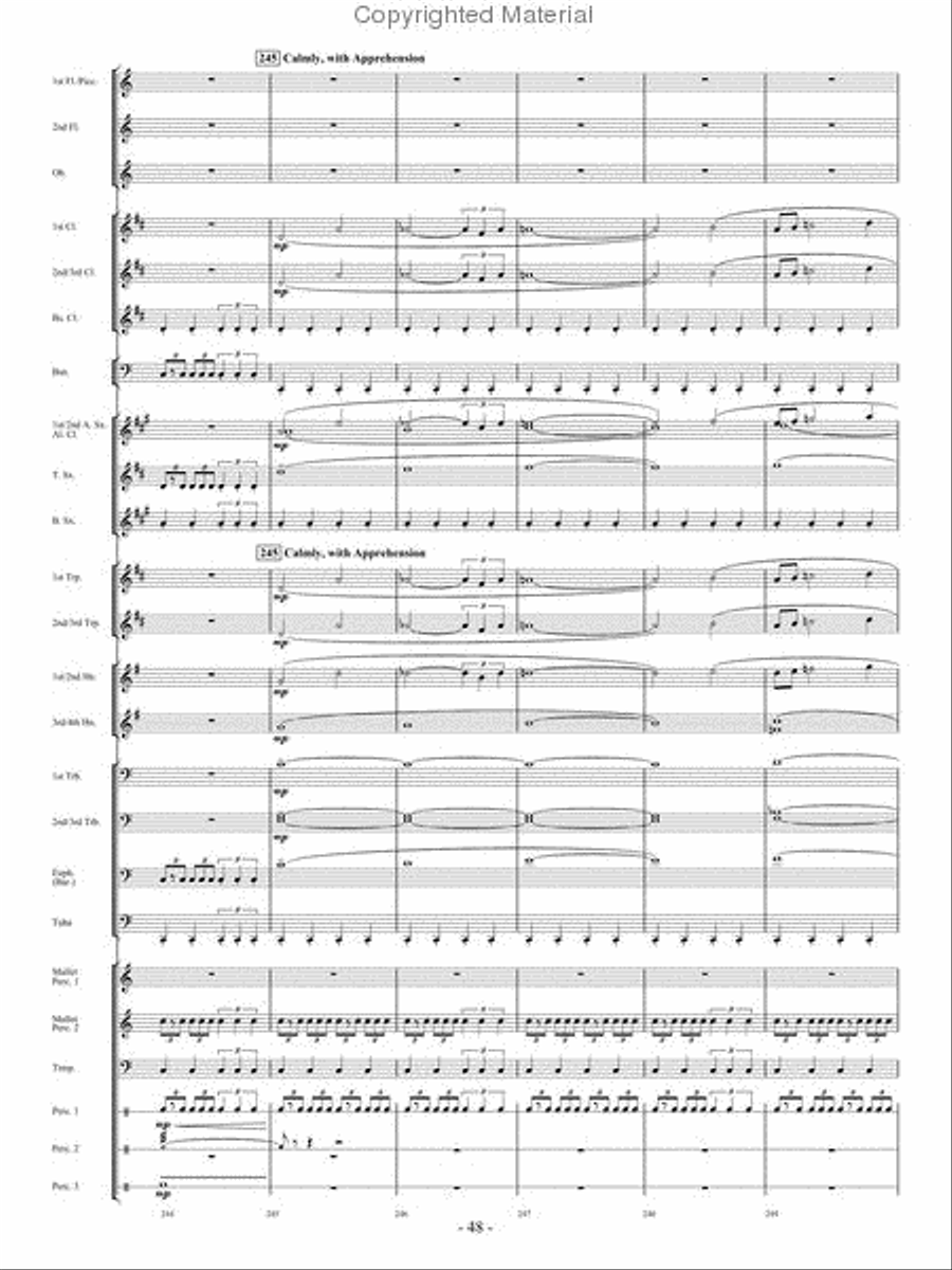 From the Eye of the Storm Concert Band scores gallery preview page 47