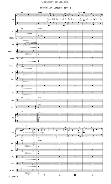 Risen with Him - Orchestral Score and Parts image number null
