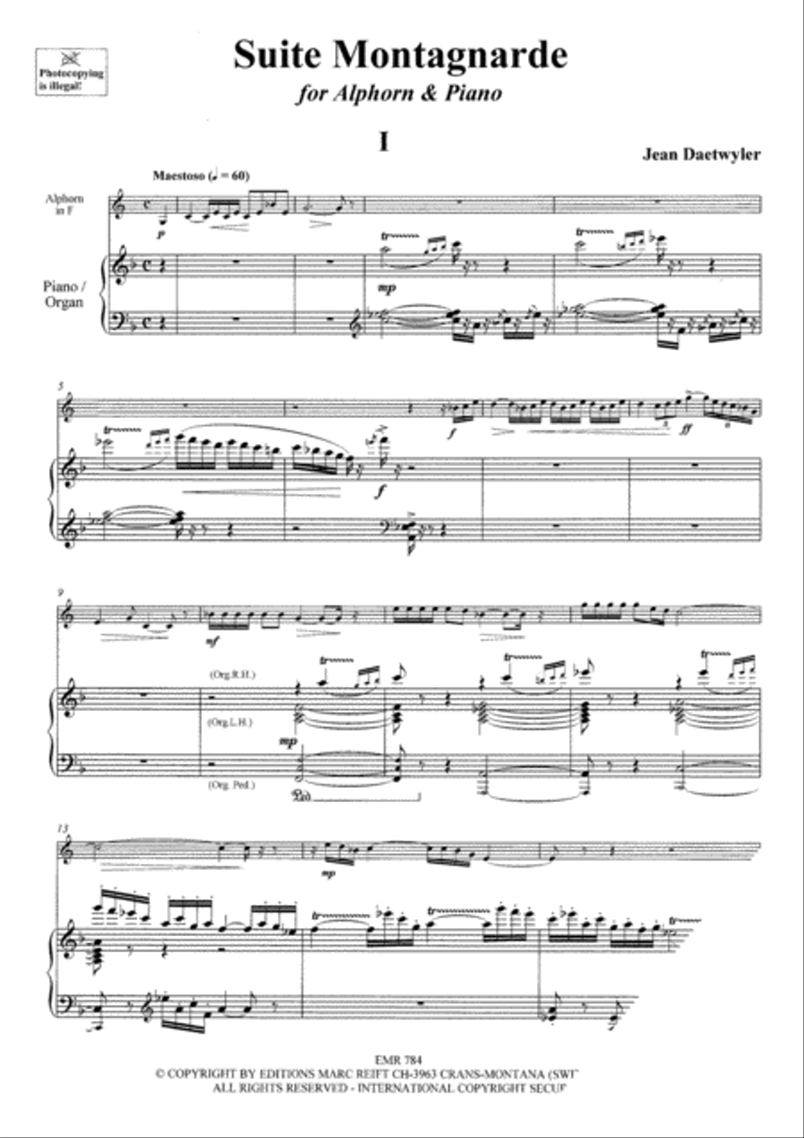 Suite Montagnarde Suite Montagnarde Piano Accompaniment scores gallery preview page 3