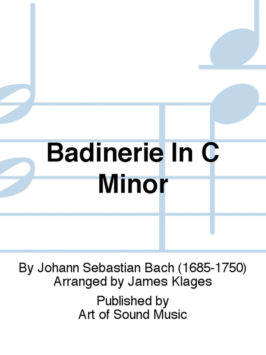 Badinerie In C Minor