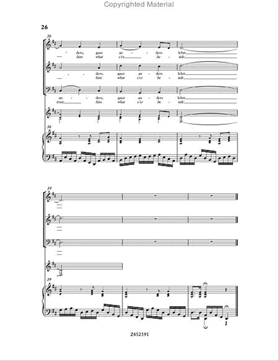 Nach dir, Herr, Verlanget Mich, BWV 150 Choir scores gallery preview page 26