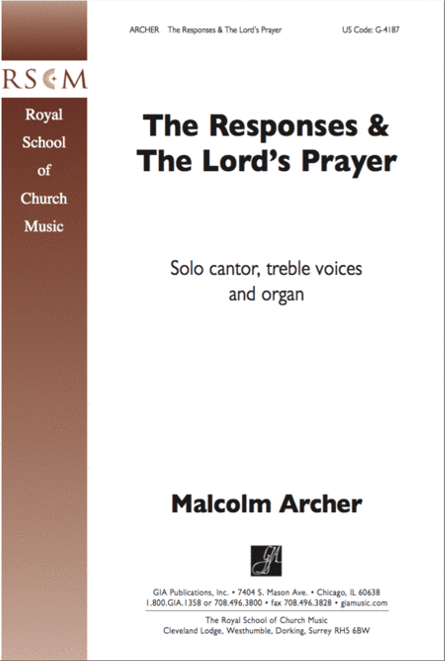 The Responses and The Lord's Prayer by Malcolm Archer SSA - Sheet Music