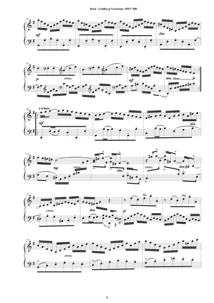 Bach - Goldberg Variations BWV 988 - Complete Piano version image number null