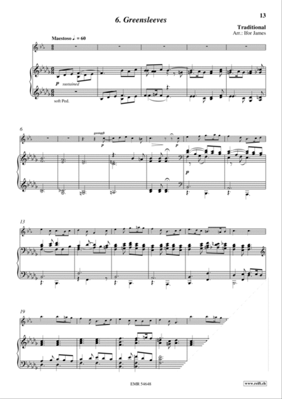 7 Pieces Clarinet Solo scores gallery preview page 9