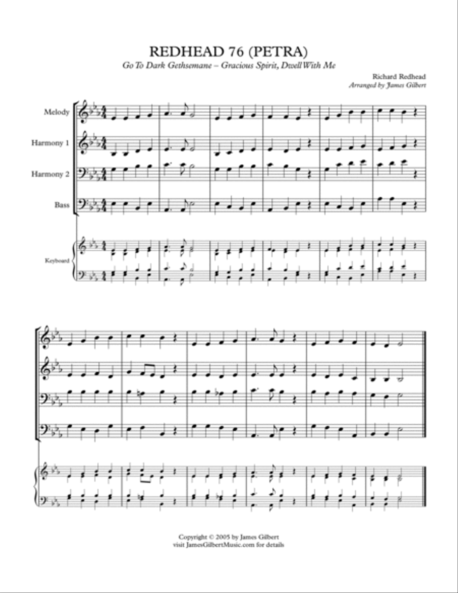 REDHEAD 76 [PETRA] (Go To Dark Gethsemane) Small Ensemble scores gallery preview page 2