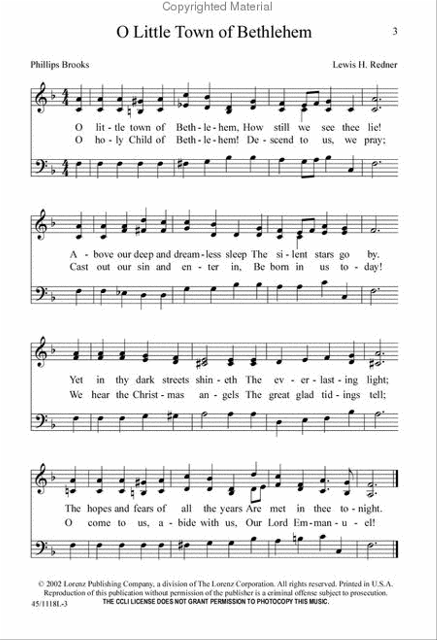 Let's Go Caroling Unison Choir scores gallery preview page 3