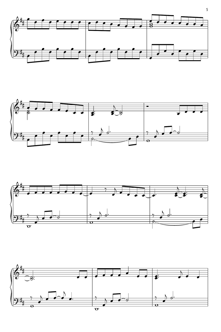 Love Story Piano Solo scores gallery preview page 5