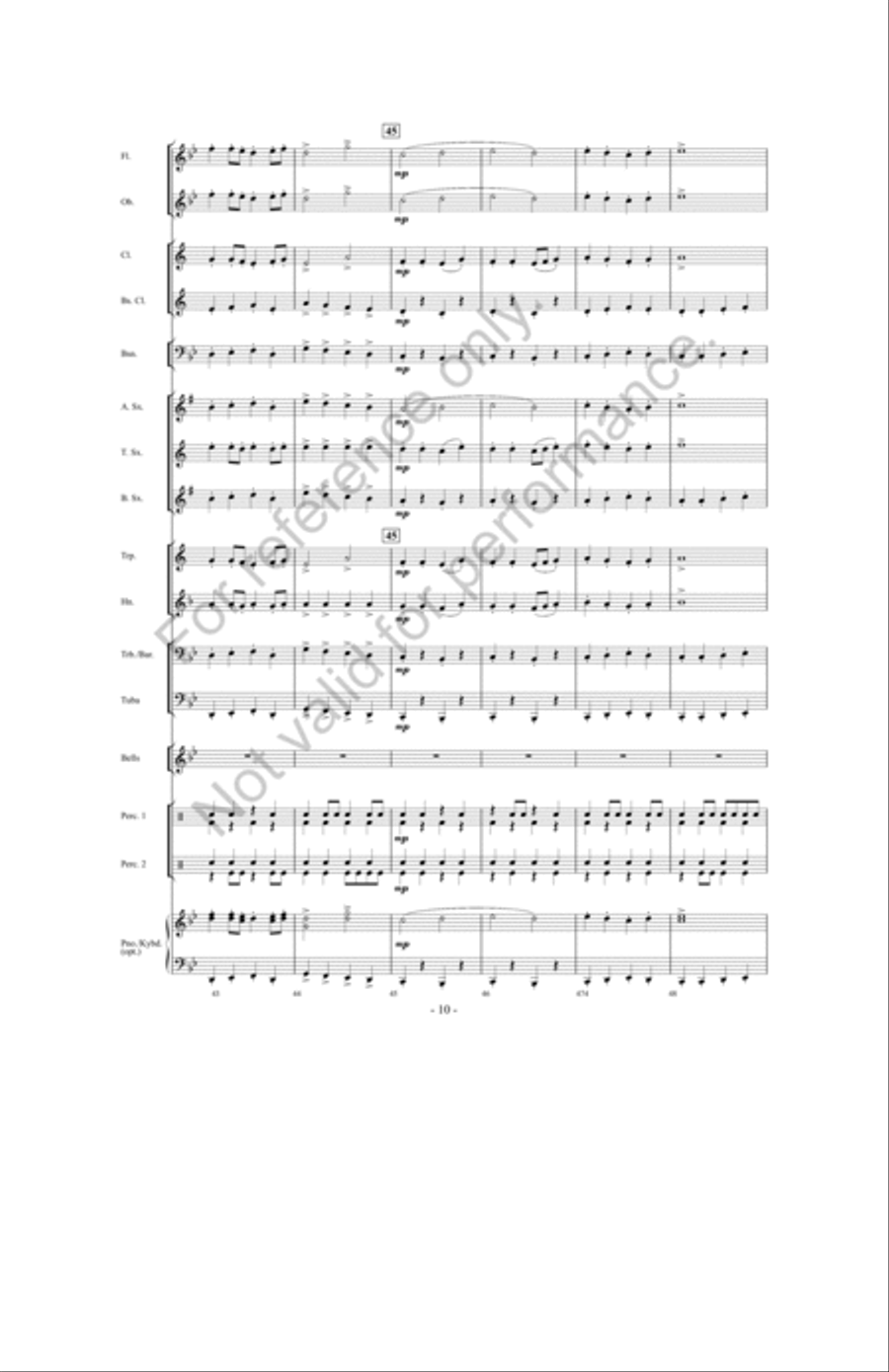 When Santa's Away, The Elves Will Play! Concert Band scores gallery preview page 9
