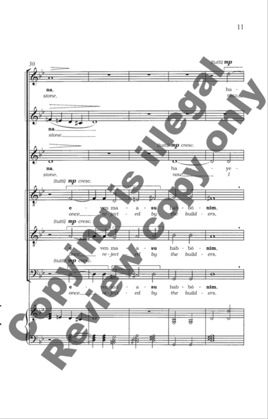 Odekha (Thank you, Lord) SSATBB scores gallery preview page 28