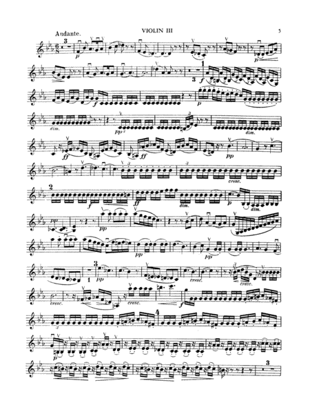 String Octet in E-Flat Major, Op. 20: 3rd Violin (Viola [TC])