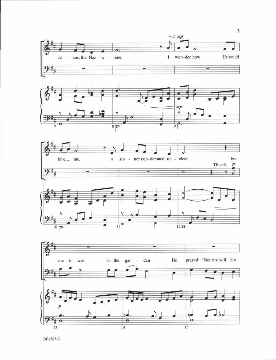 My Savior's Love - Larson 4-Part scores gallery preview page 3