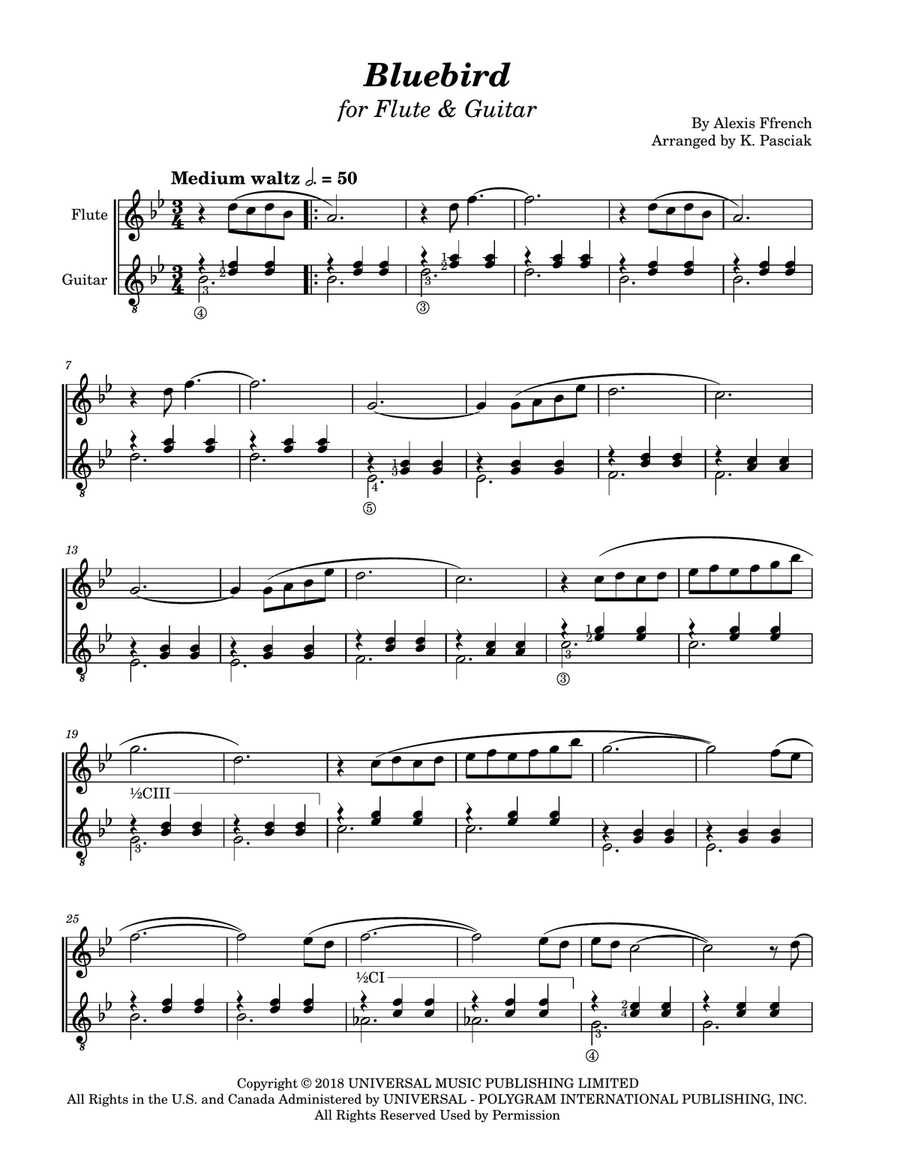 Bluebird Flute scores gallery preview page 3