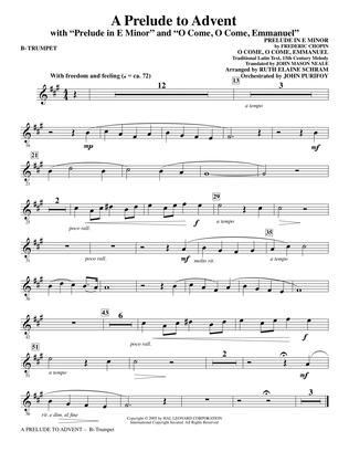 A Prelude To Advent (with Prelude In E Minor and O Come, O Come, Emmanuel) - Bb Trumpet