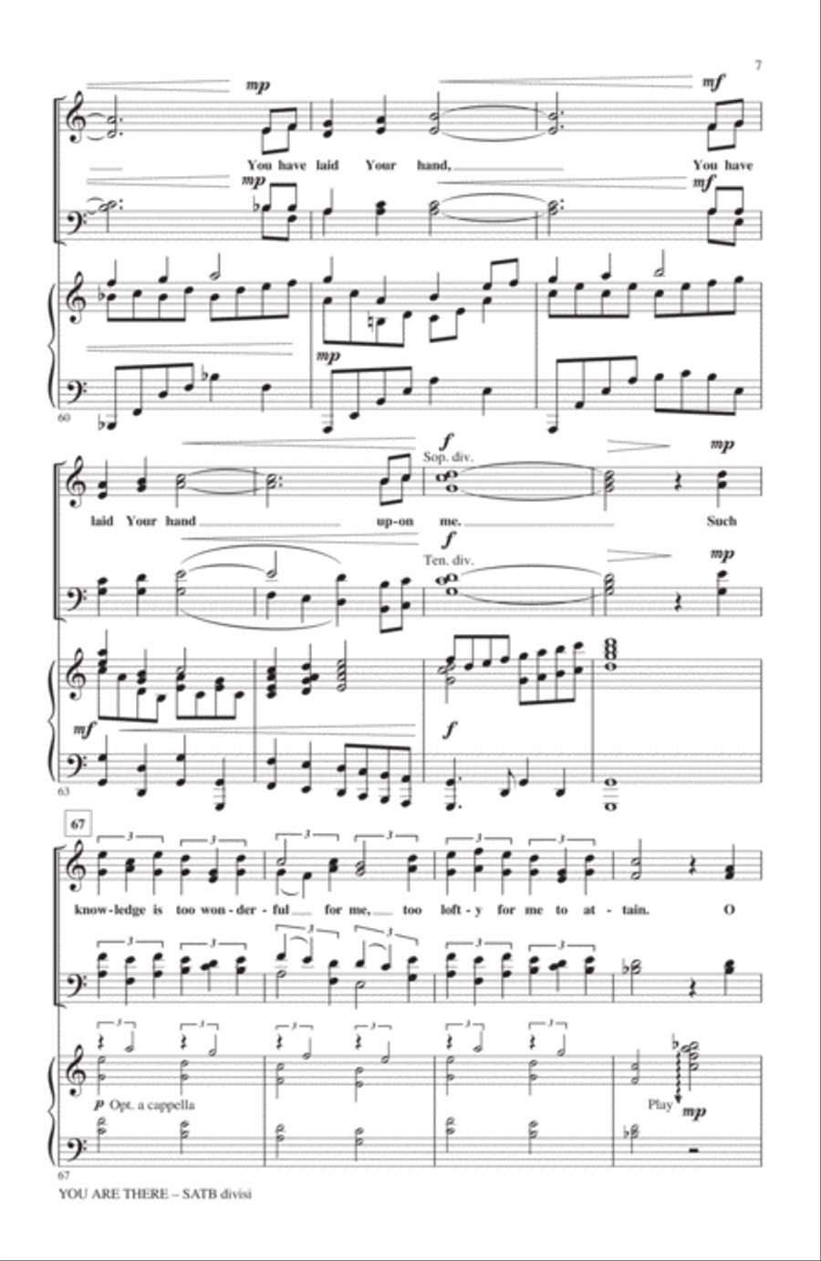 You Are There You Are There 4-Part scores gallery preview page 6