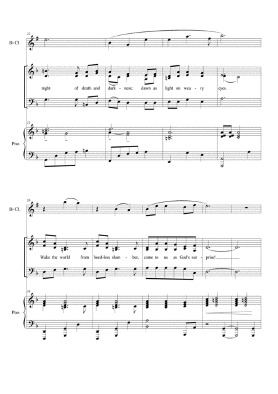 Come, O Unexpected Jesus 3-Part scores gallery preview page 4