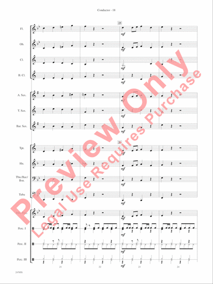 Belwin Beginning Band Kit #2 Concert Band scores gallery preview page 21