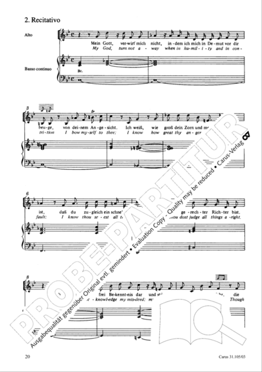 Lord, be not too quick to judge thy servant 4-Part scores gallery preview page 21