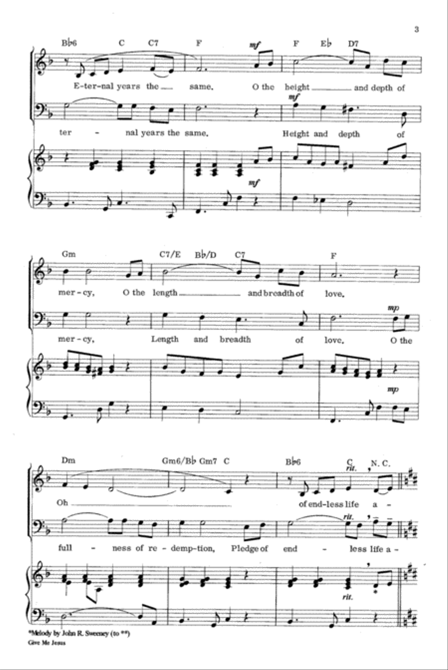 Give Me Jesus Give Me Jesus 4-Part scores gallery preview page 3