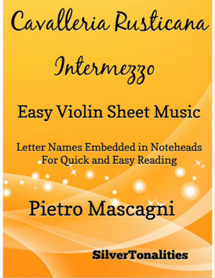 Cavalleria Rusticana Easy Violin Sheet Music Violin Solo scores gallery preview page 1