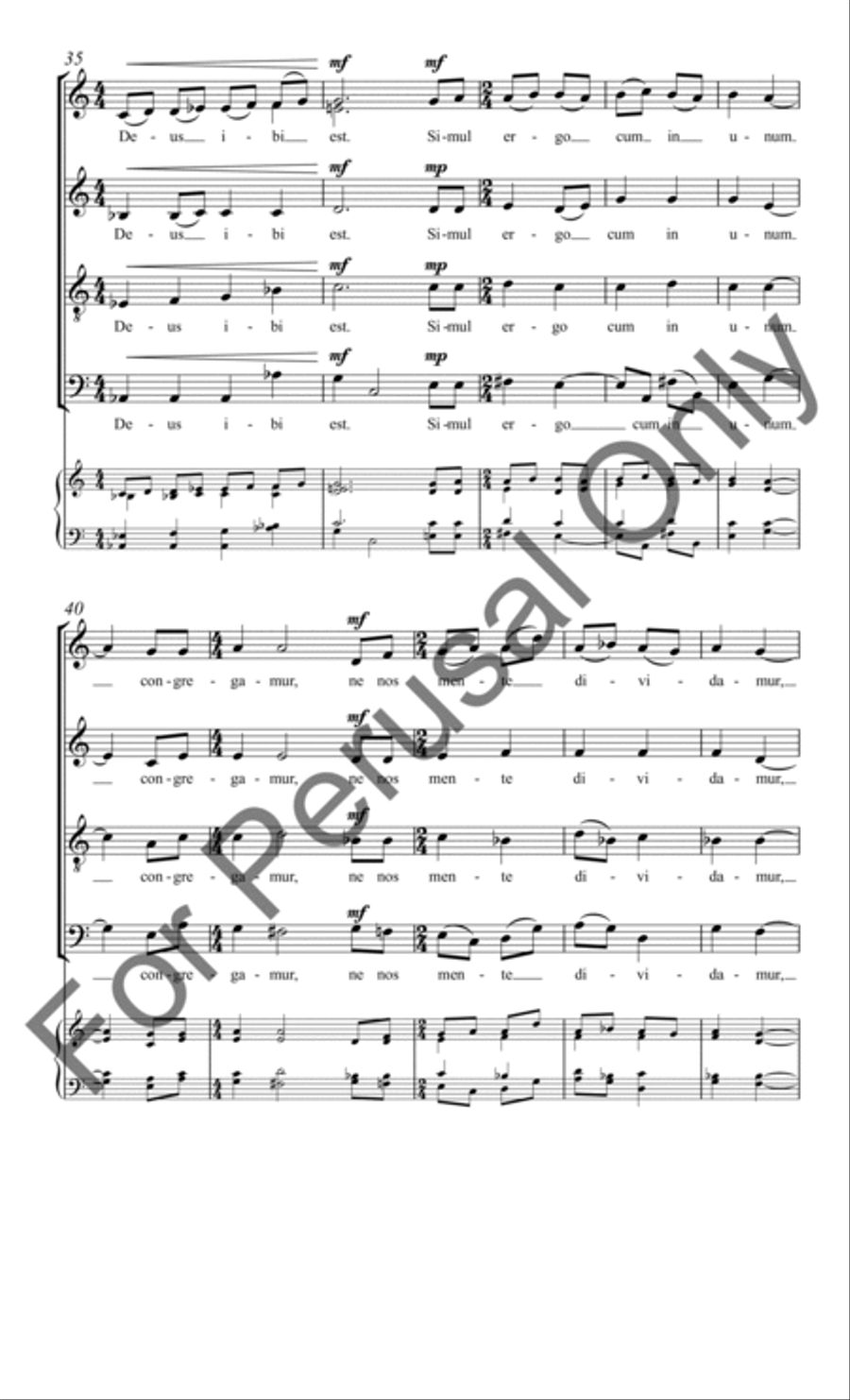 Ubi Caritas Ubi Caritas Divisi scores gallery preview page 6