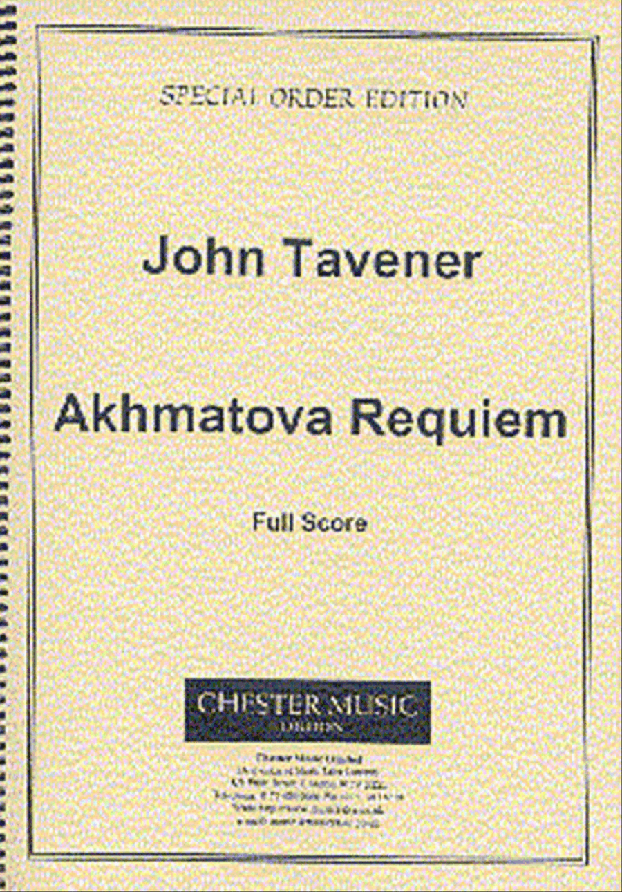 John Tavener: Akhmatova Requiem Orchestra scores gallery preview page 1