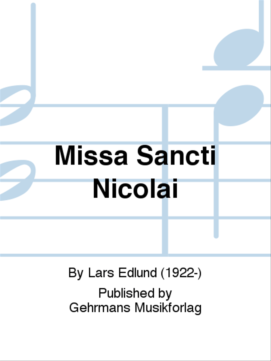 Missa Sancti Nicolai Missa Sancti Nicolai Choir scores gallery preview page 1