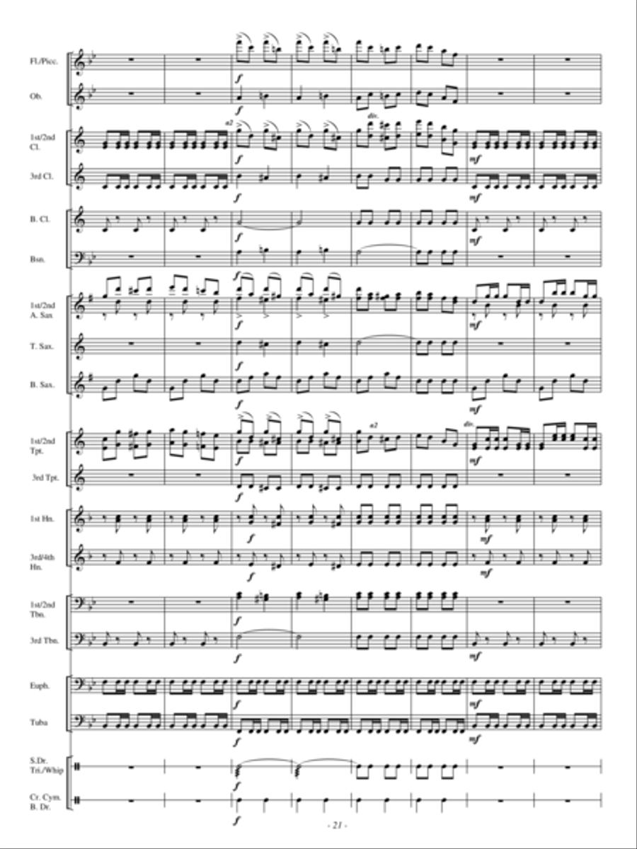 A Hunting Scene A Hunting Scene Concert Band scores gallery preview page 20