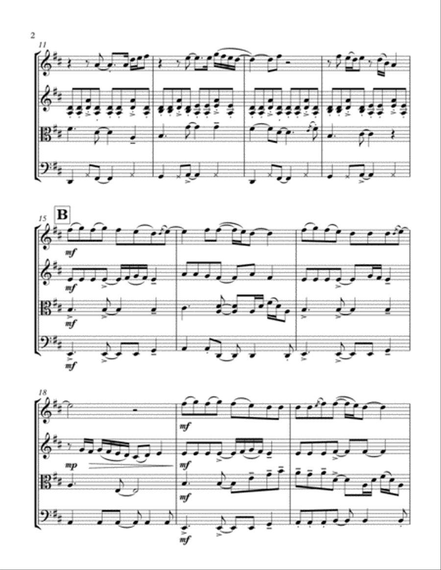 Thinking Out Loud String Quartet scores gallery preview page 3