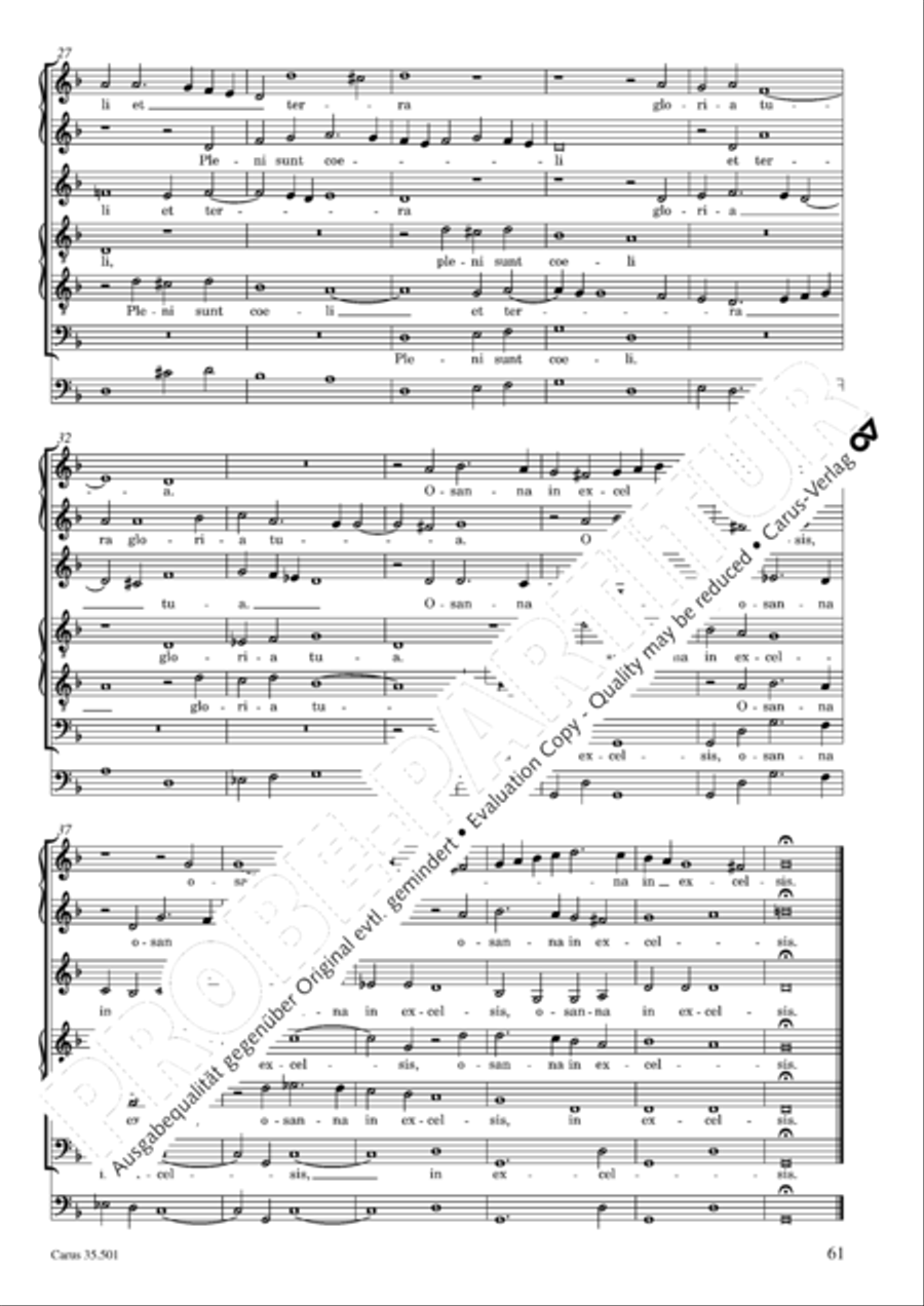 Palestrina: Masses and individual movements Score scores gallery preview page 76