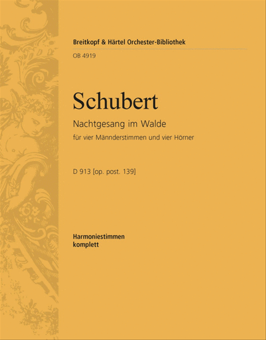 Nachtgesang im Walde D 913 [Op. post. 139] Choir scores gallery preview page 1
