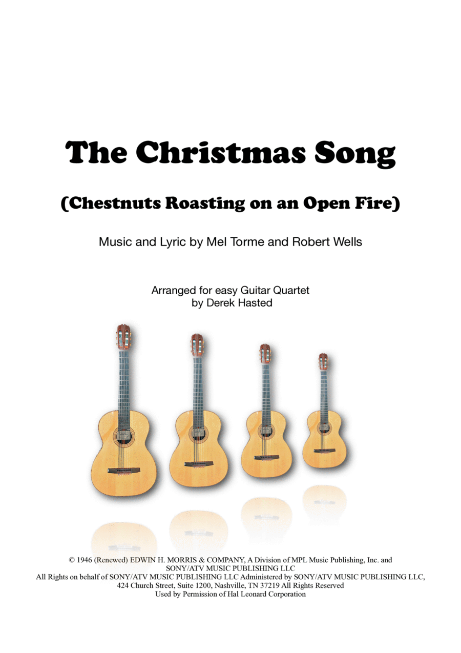 The Christmas Song (Chestnuts Roasting On An Open Fire) Guitar Ensemble scores gallery preview page 1