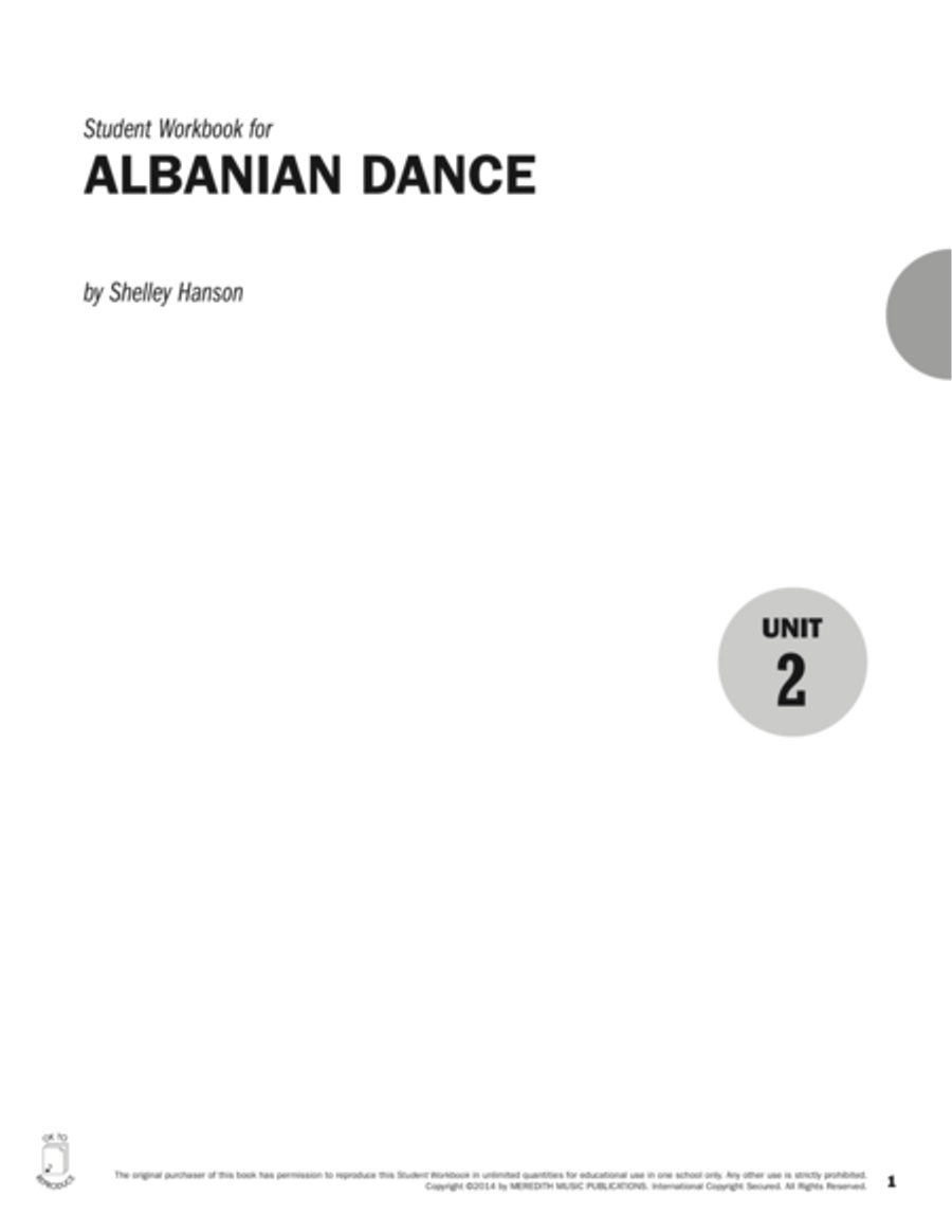 Guides to Band Masterworks, Vol. 5 - Student Workbook - Albanian Dance Activity Books scores gallery preview page 1