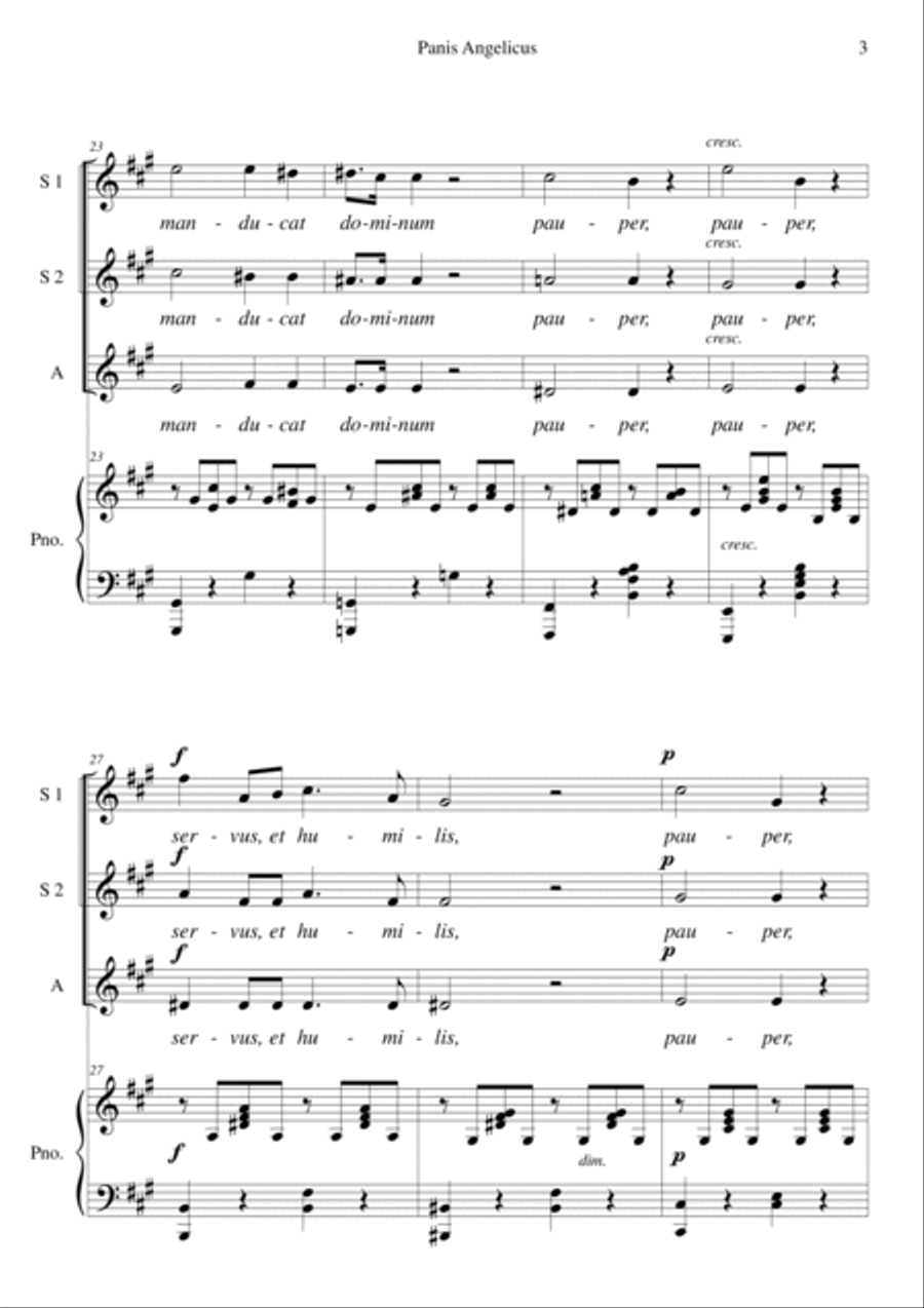 Panis Angelicus SSA scores gallery preview page 3