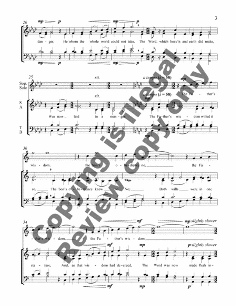 <br>Sheet music extract
