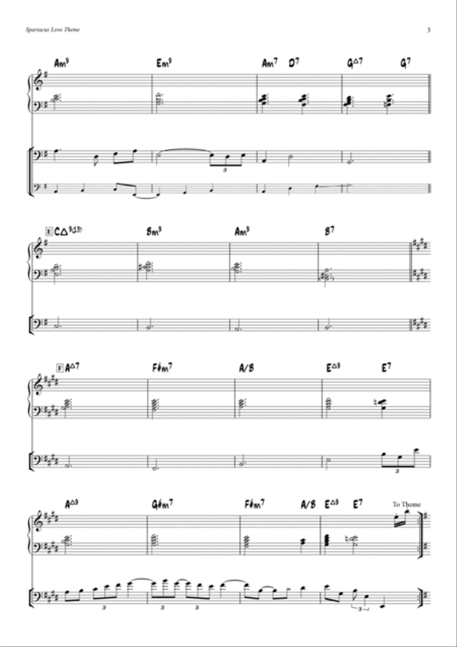 Spartacus - Love Theme Flute scores gallery preview page 3