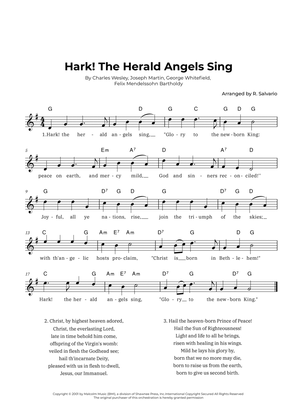 Hark! The Herald Angels Sing (Key of G Major)