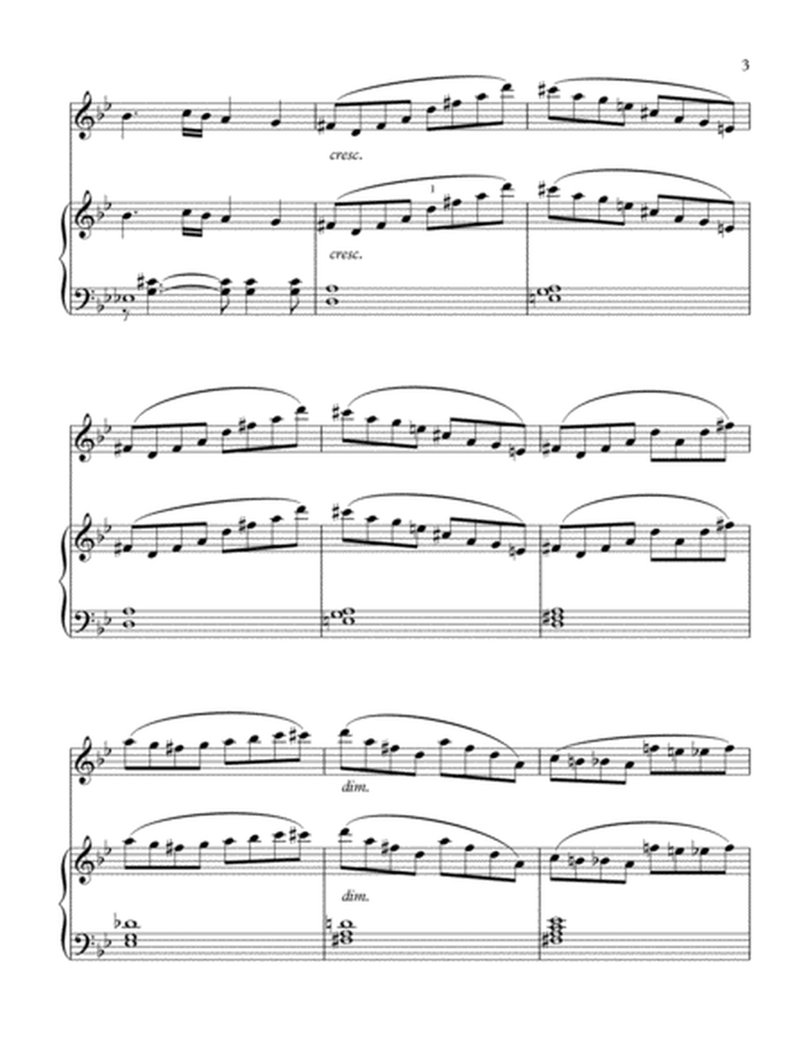 "Theme From Symphony No.40"-Piano Background for Alto Sax and Piano image number null