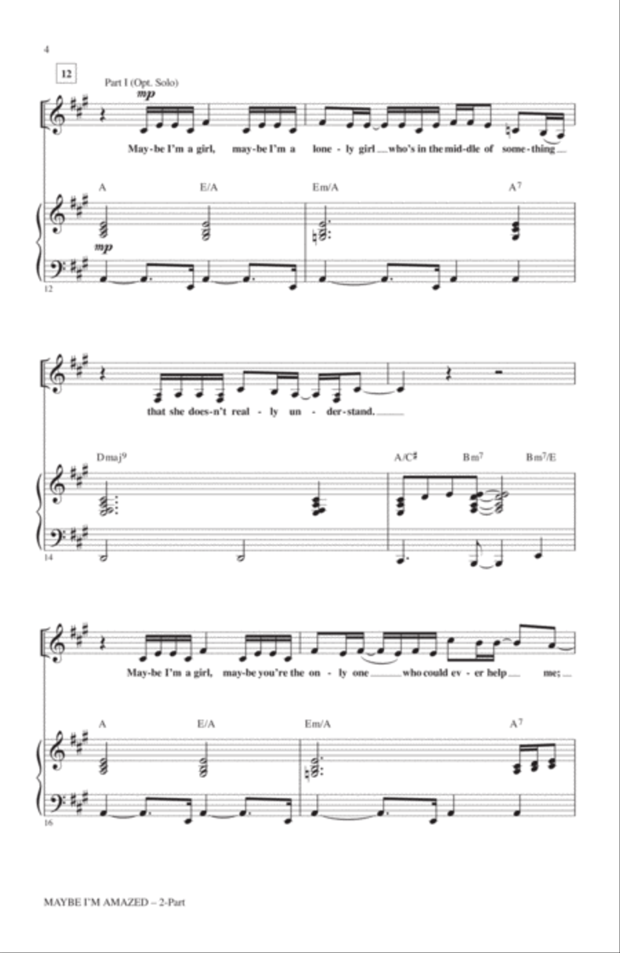 Maybe I'm Amazed 2-Part scores gallery preview page 3