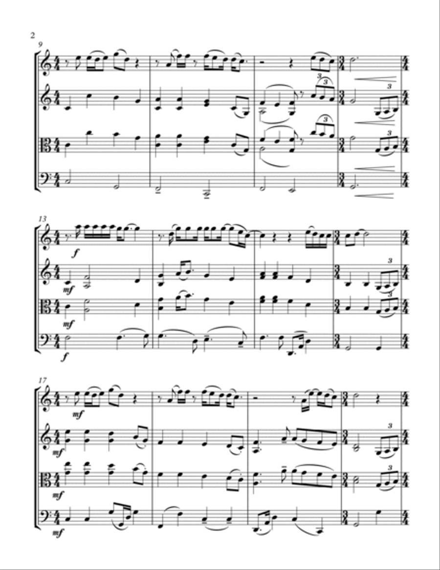 How Long Will I Love You String Trio scores gallery preview page 5