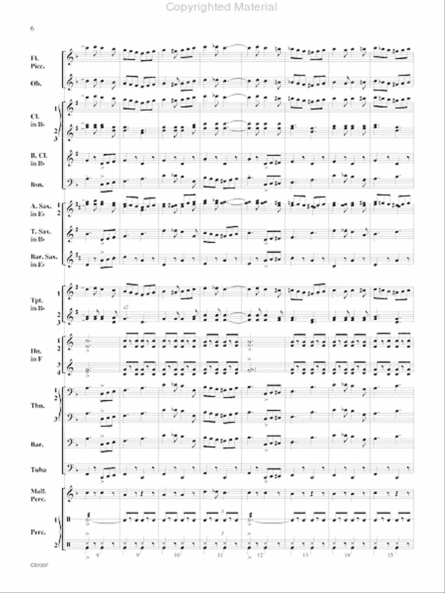 The President's March Concert Band scores gallery preview page 7