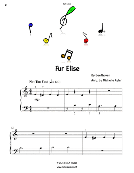 Beginning Piano Solo: Fur Elise image number null